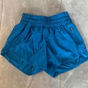Blue Lululemon Tracker Shorts